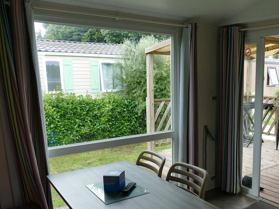 Camping La Corniche - Mobilheim 6 personen - Loggia Eco - 2 Schlafzimmer - Tv in Plozévet, Côte de Cornouaille