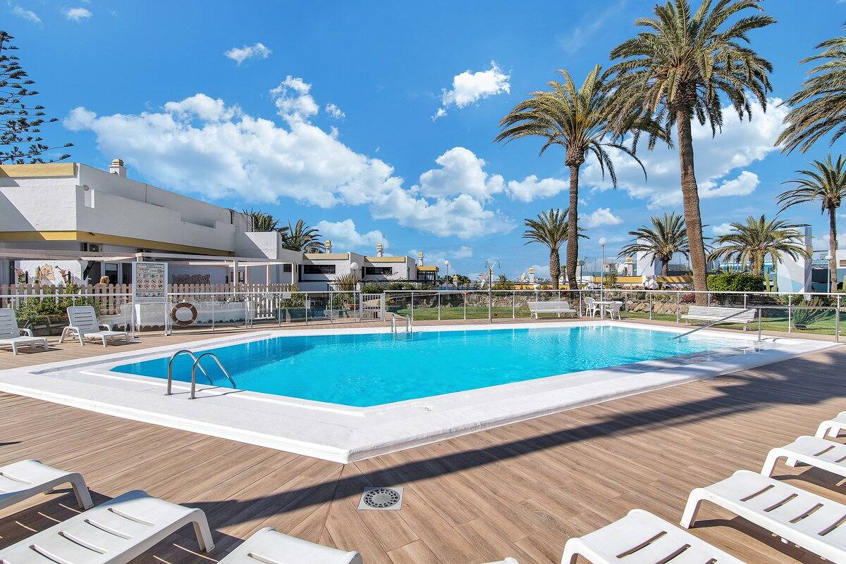Ganze Wohnung, Ferienwohnung für 3 Personen mit Garten in San Agustin, San Bartolomé de Tirajana