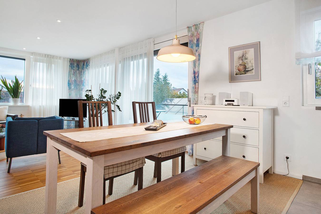 Ganze Wohnung, Ferienwohnung 'Ins Blaue, 73qm' mit Balkon und Wi-Fi in Langenargen, Region Bodensee-Oberschwaben