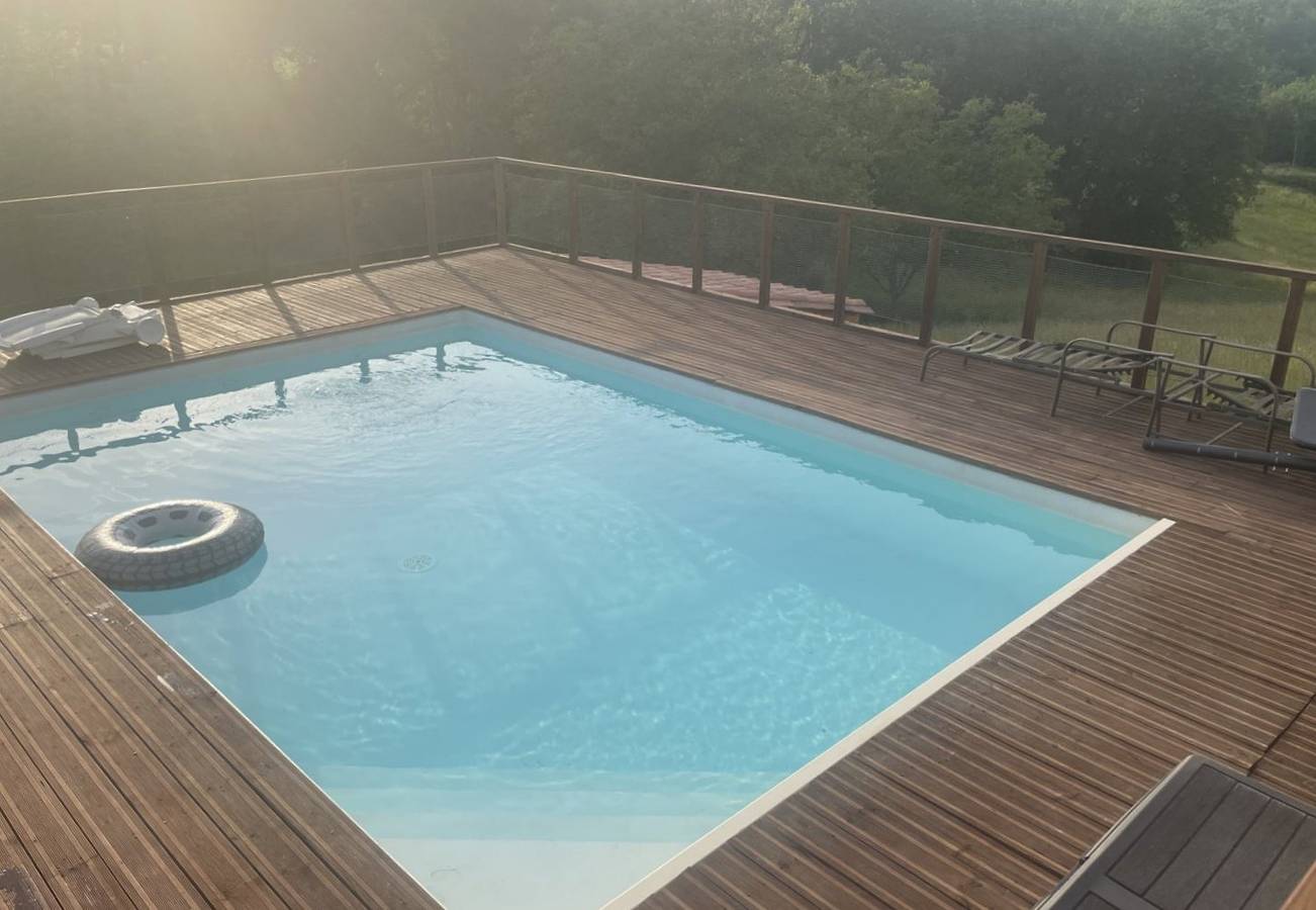 Vallée des Châteaux, piscine, spa, clim. in Saint-Cybranet, Périgord Noir