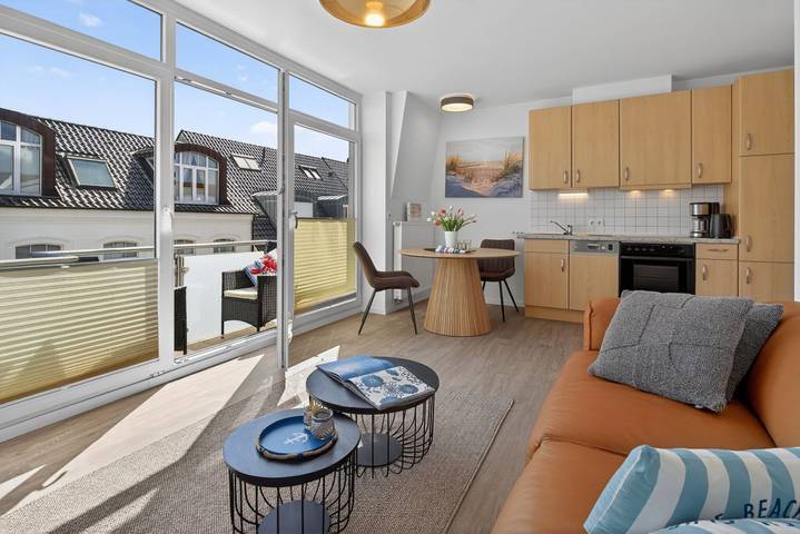 Ferienwohnung für 2 Personen, mit Balkon auf Norderney