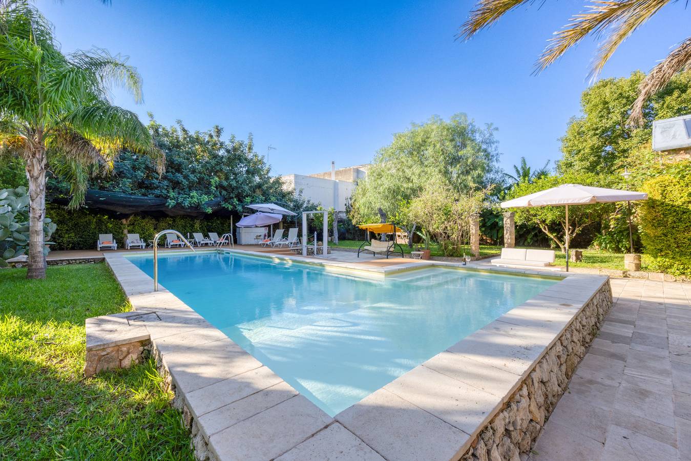 Ferienhaus mit Pool und mediterranem Park (B) in Patù, Golf von Tarent