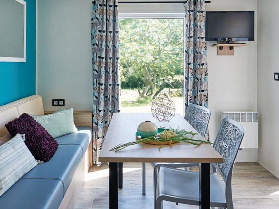 Camping Le Coin Charmant - Mobilheim 4 personen - Familie in Chauzon, Ardèche