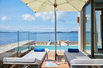 Ferienhaus für 2 Personen, mit Meerblick und Balkon sowie Pool in Chalkidiki