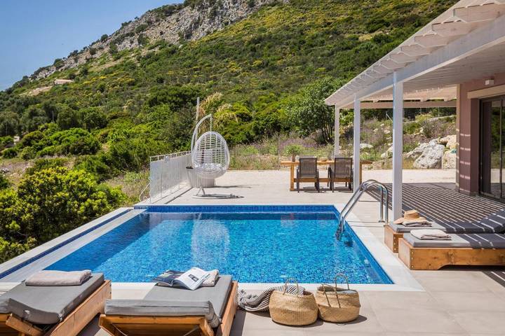 Villa pour 4 personnes, avec jardin ainsi que vue et piscine dans Skala - 4