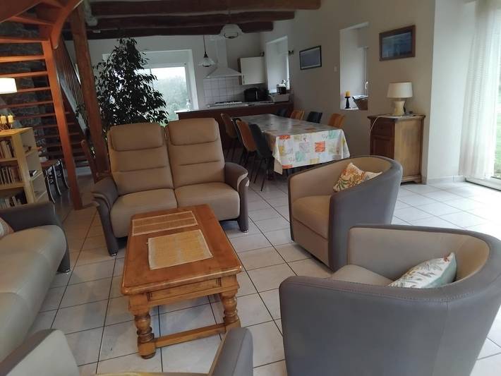 Gîte pour 8 personnes, avec jardin et terrasse, animaux acceptés à Baden (France) - 2