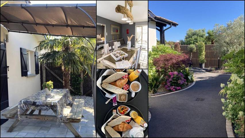 Maison d’hôte pour 3 personnes, avec jardin et terrasse