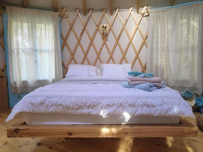 Bungalow für 2 Personen, mit Garten und Ausblick sowie Balkon in Israel