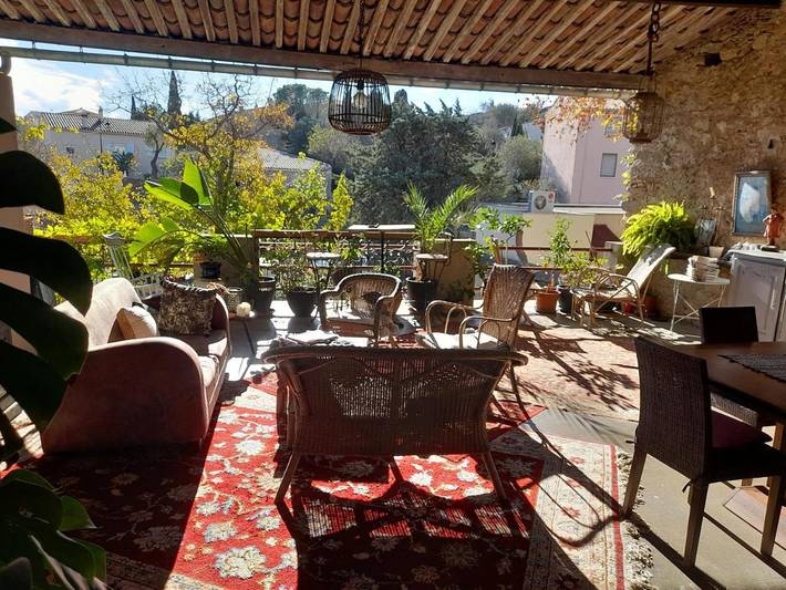 Chambre d’hôte pour 2 personnes, avec Terrasse et Jardin