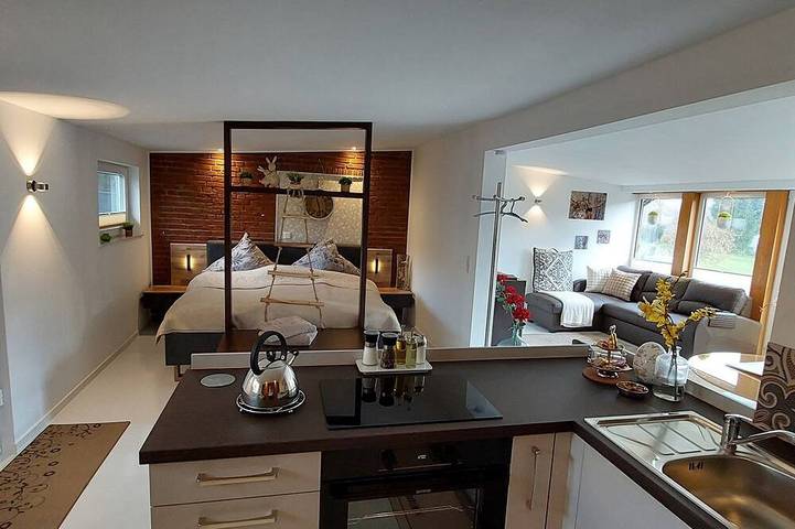 Gartencharlet Extertal mit beheiztem Außenwhirlpool Hunde kostenlos in Extertal, Kreis Lippe