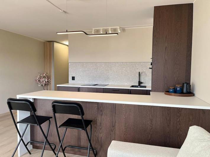 Ferienwohnung für 4 Personen, mit Balkon und Terrasse sowie Ausblick
