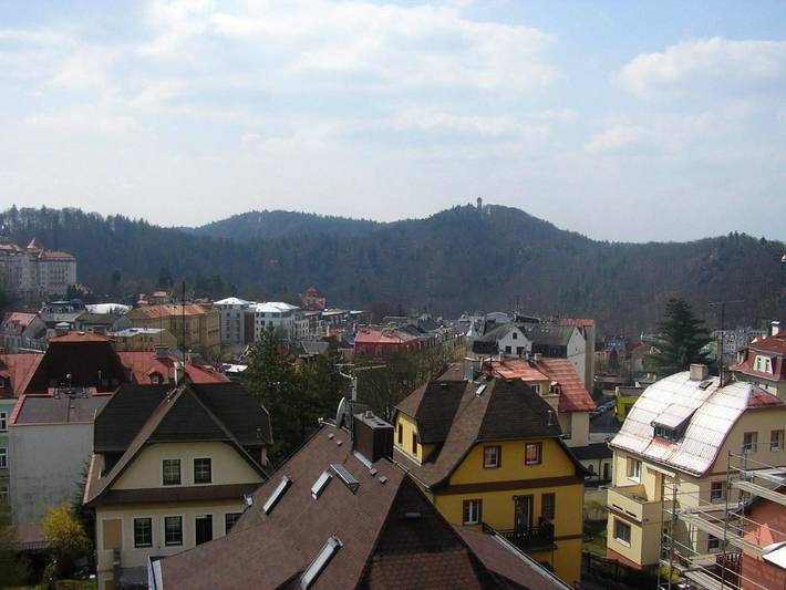 Ferienwohnung für 2 Personen, mit Garten und Ausblick in Karlsbad