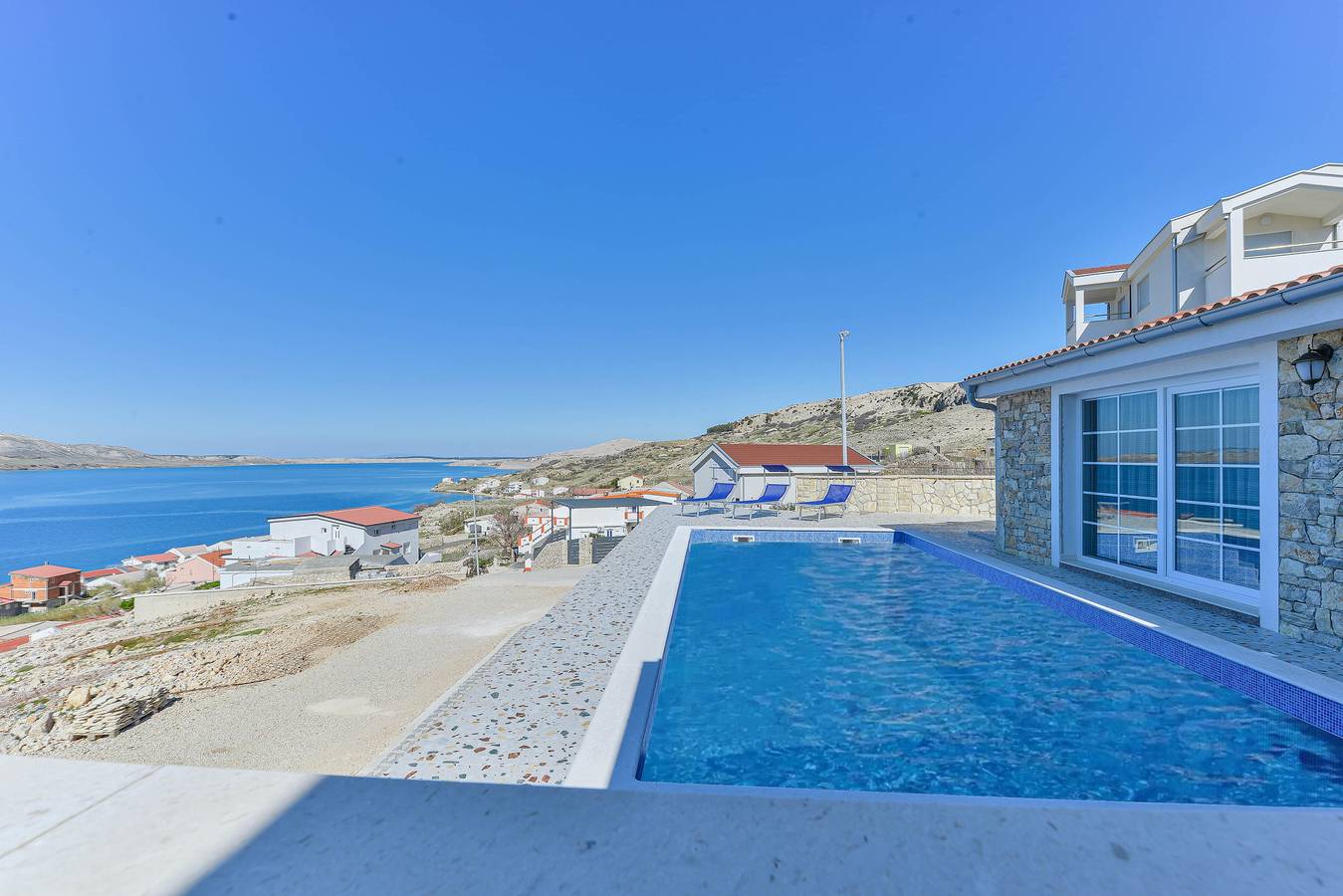 Seaview Villa Marija Metajna with pool in Metajna, Pag (Wyspa)