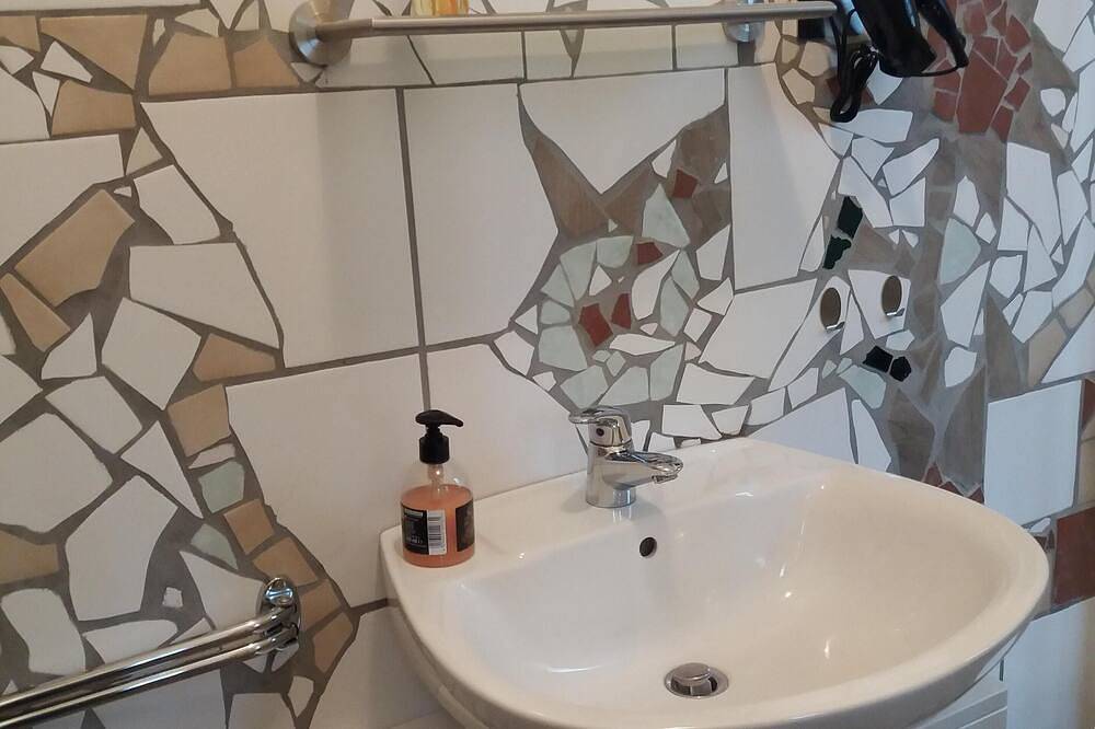 Bos, water, steen, \"klein Canada\" in het midden van Saksen. in Kirchberg, Chemnitz (region)