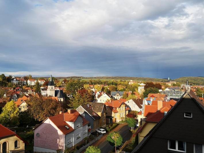 Ferienwohnung für 3 Personen, mit Terrasse und Garten sowie Ausblick in Sondershausen - 2