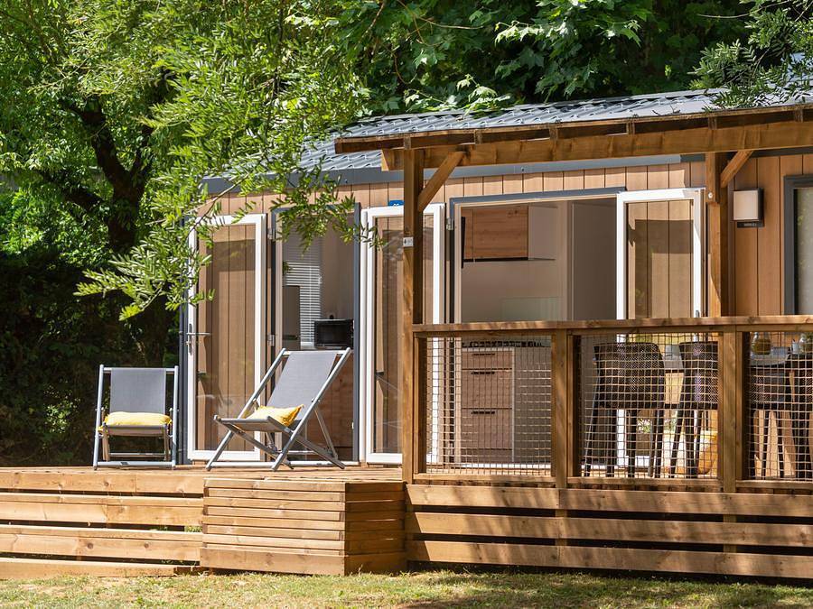 Camping Romanée - Les Grottes De Roffy - Mobilheim 4 personen - Premium 2 Schlafzimmer in Sainte-Nathalène, Périgord Noir