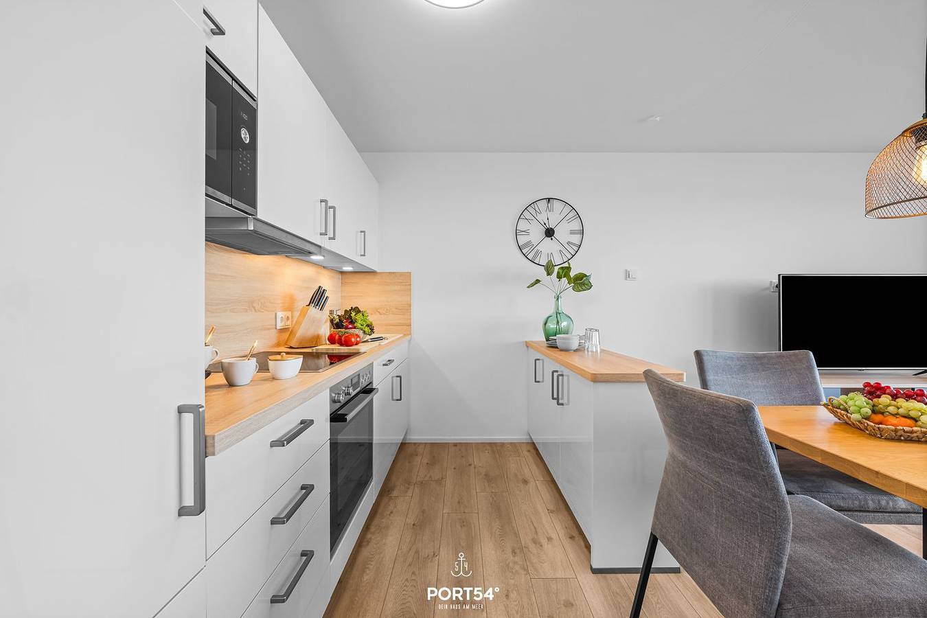 Ganze Wohnung, Biarritz - 2. Stock, Balkon, Hafenblick, Waschmaschine, eigener Parkplatz in Olpenitz, Kappeln