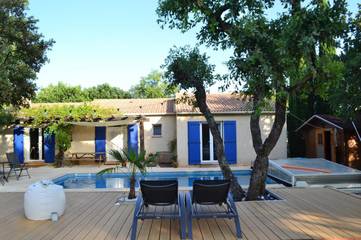 Chambre d’hôte pour 2 personnes, avec jardin ainsi que piscine et terrasse à Bédoin
