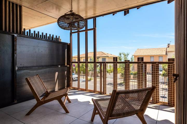 Gîte pour 2 personnes, avec balcon dans Plage Du Petit Travers Carnon Plage