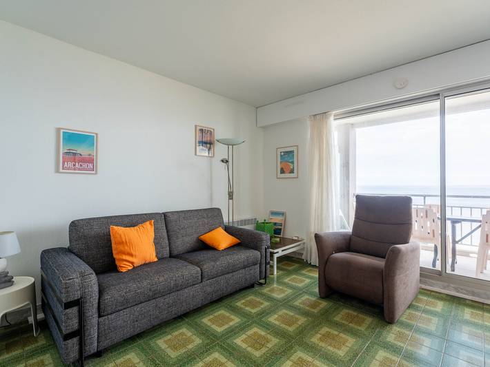 Studio entier, Studio cabine avec balcon, parking privé, accès direct plage, proche centre ville in Arcachon, Région d'Arcachon