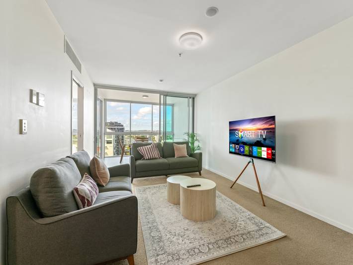 Apartamento entero, Apartamento de 2 habitaciones en Kangaroo Point con gimnasio y piscina in East Brisbane, Brisbane