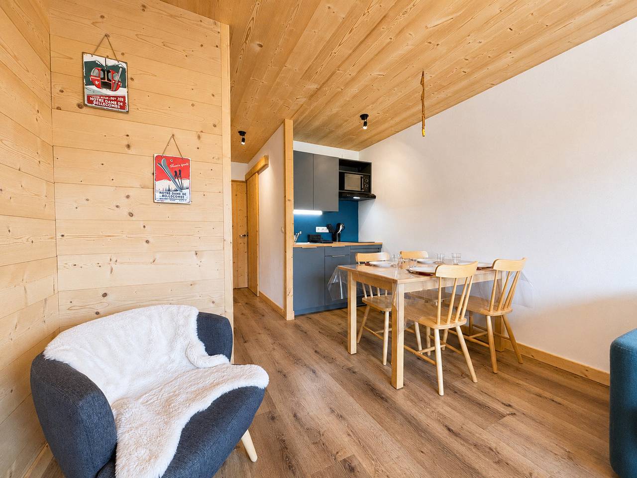 Estudio entero, Estudio renovado cerca de pistas para 4 personas in Notre-Dame-de-Bellecombe, Albertville region