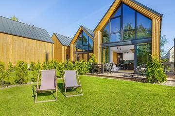 Ferienhaus für 6 Personen, mit Garten und Sauna sowie Terrasse und Whirlpool, mit Haustier in Polen