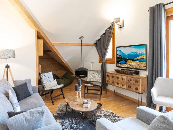 Location de vacances pour 6 personnes, avec balcon/terrasse et sauna, adapté aux familles à Vaujany