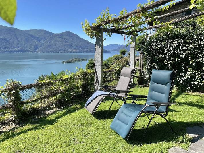 Ferienhaus für 3 Personen, mit Seeblick und Garten im Tessin - 4