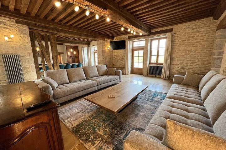 Maison de vacances pour 15 personnes, avec jacuzzi et balcon, animaux acceptés