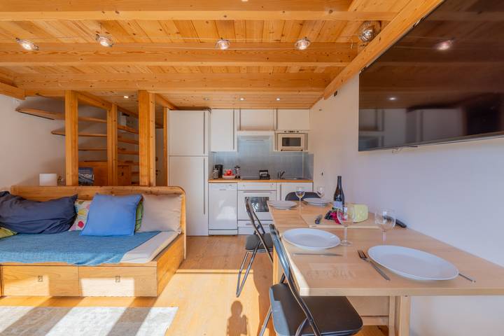 Apartamento entero, Grand Roc C317 280m from Slopes, Mont-Blanc View, Parking & WiFi in Les Grandes Montets, Chamonix-Mont-Blanc