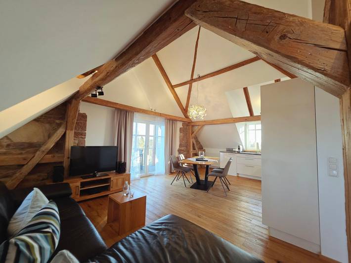 Ferienwohnung für 4 Personen, mit Balkon und Garten sowie Ausblick in Freiamt