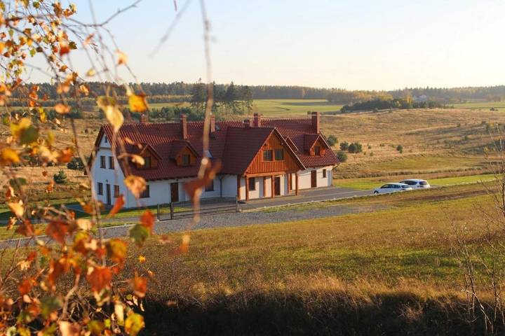 Wiejski domek dla 6 osób, z Taras i Ogród oraz Widok w Stężyca