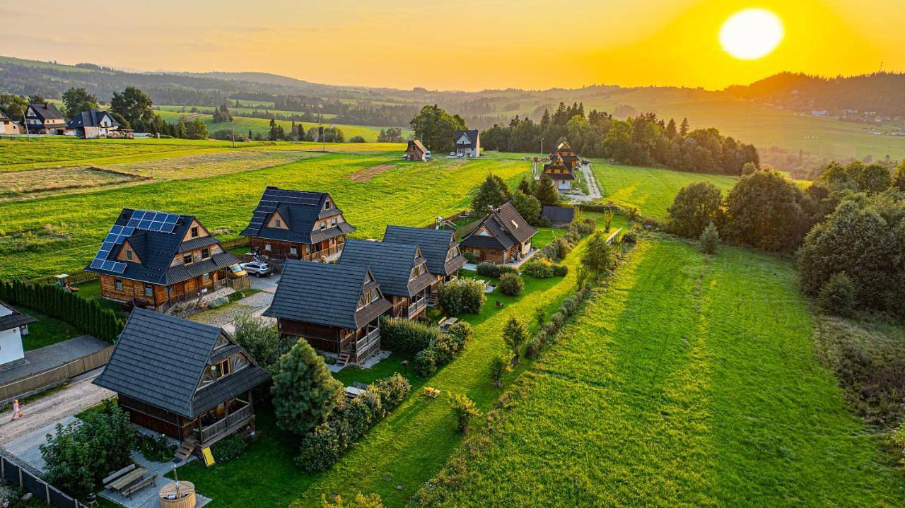 Domki z Dusza in Bańska Niżna, Karpaty (Polska)
