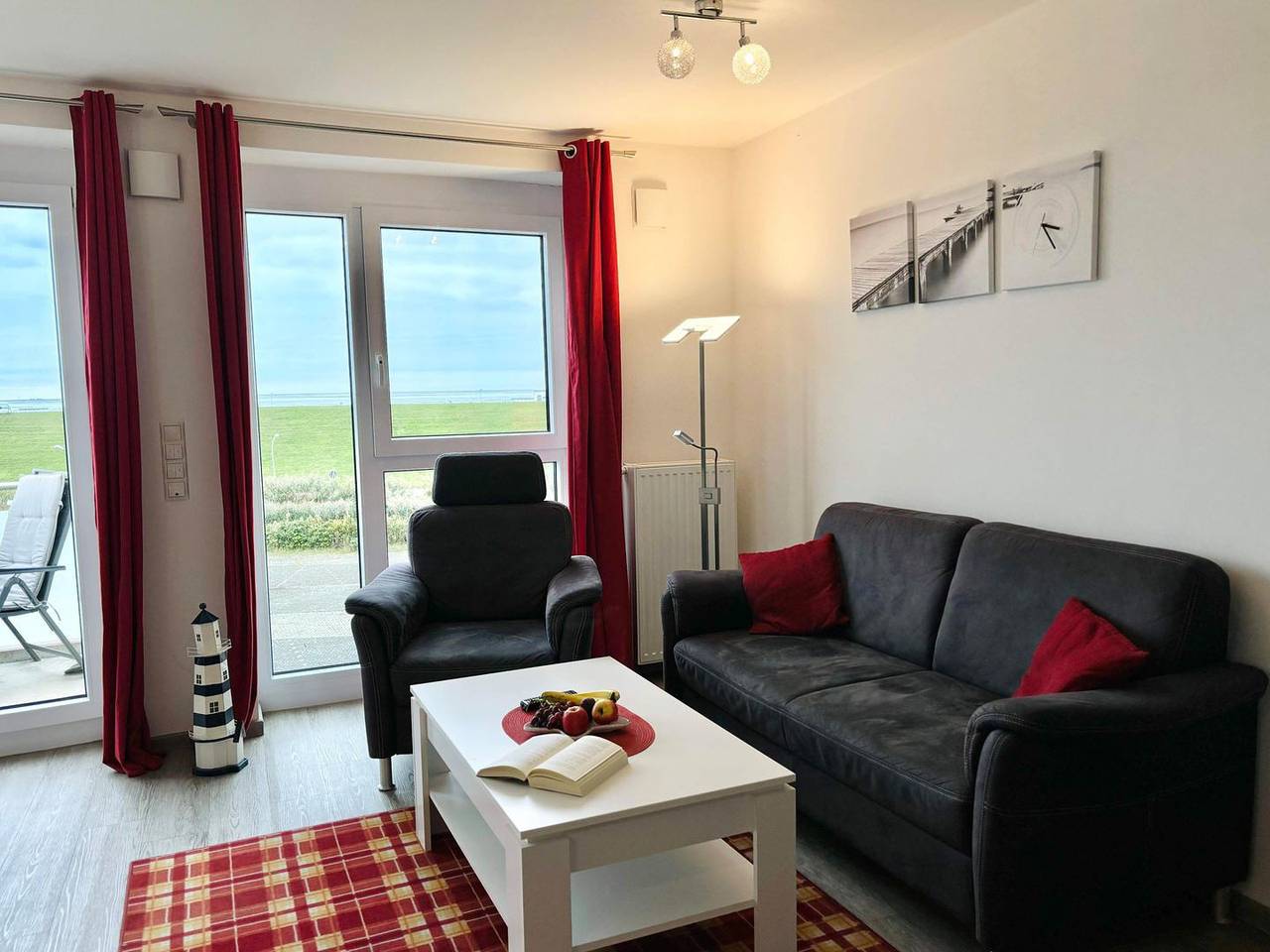 Ganze Wohnung, Penthouse "de Lünk", unverbauter Meerblick, kostenloser Wellnessbereich, Vitamar in Dorum-Neufeld, Dorum