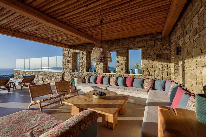 Villa mit pool für 6 Personen, mit Balkon und Seeblick sowie Garten auf Mykonos - 4