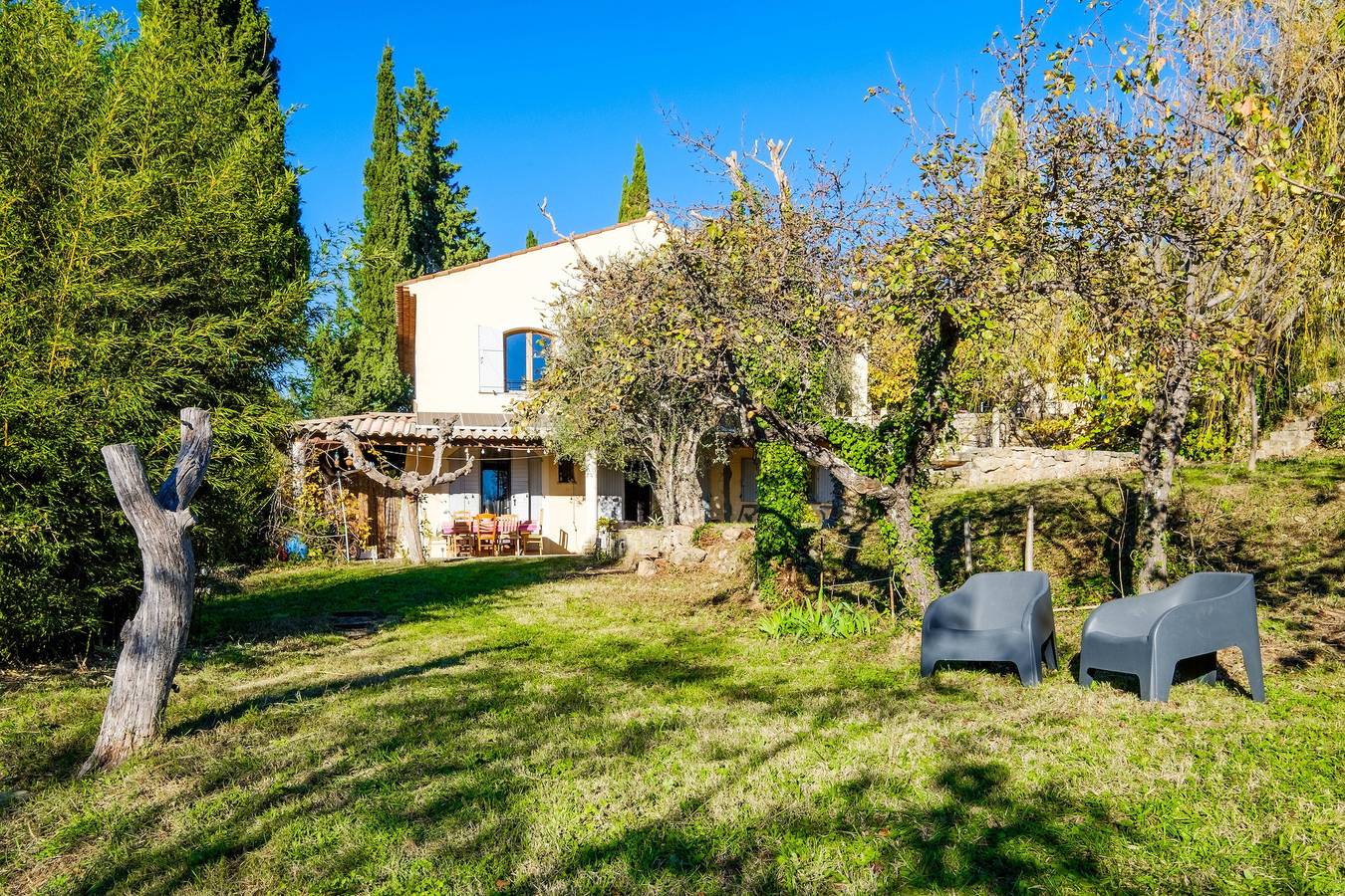 Ferienhaus 'Villa Provence Vue Panoramique -' mit Bergblick, privatem Pool und Wlan in Fayence, Draguignan Region