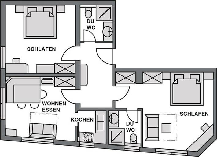 Ferienwohnung für 4 Personen, mit Garten in Serfaus - 3