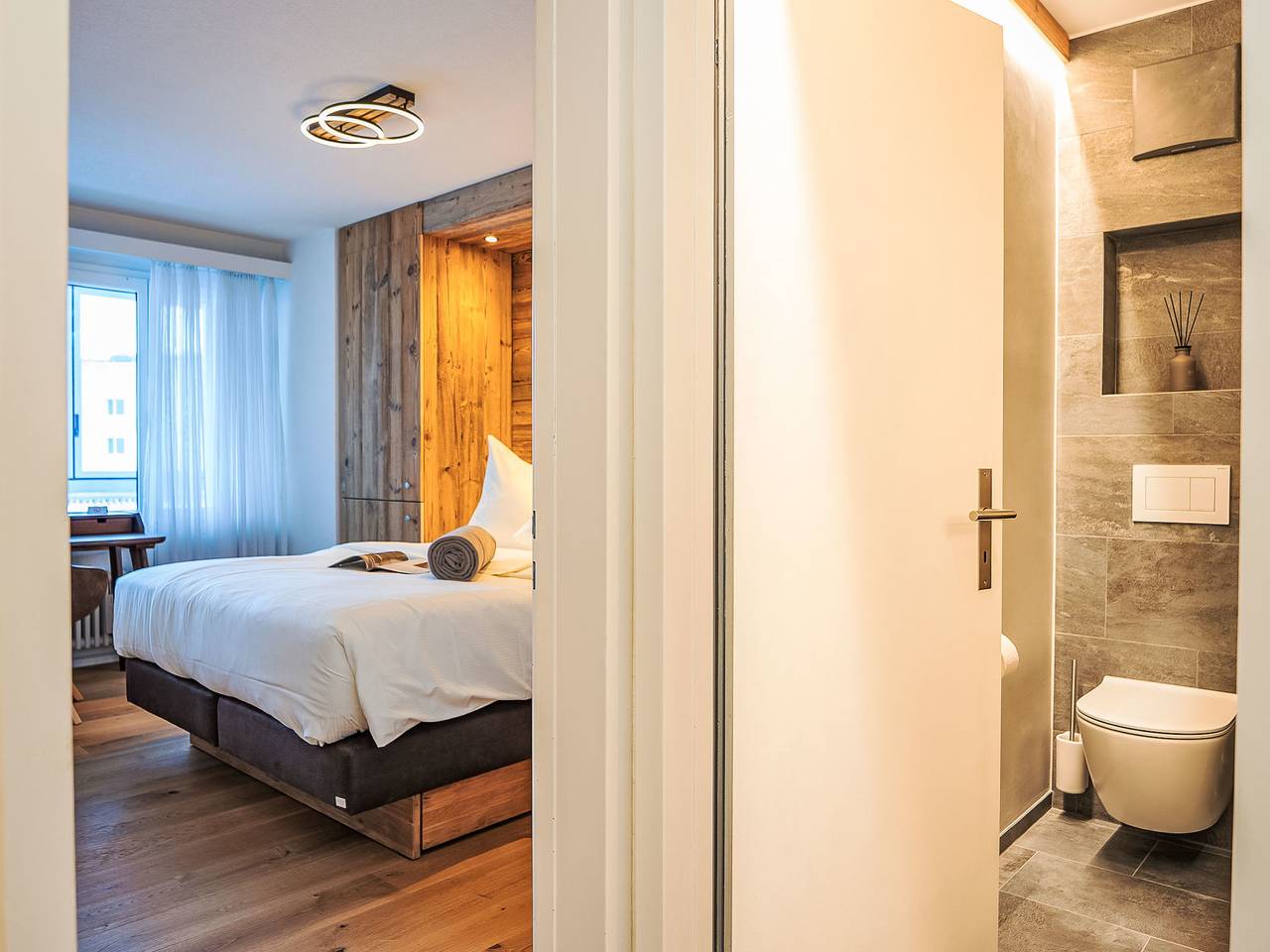 Ganze Wohnung, Chesa Fleury in St. Moritz, Bernina-Alpen