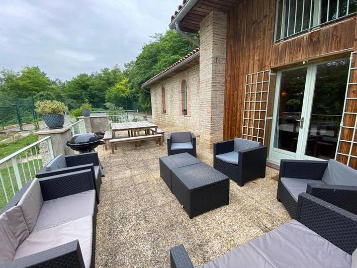 Location de vacances pour 8 personnes, avec jardin ainsi que terrasse et vue à Molières - 3