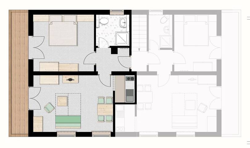 Ferienwohnung für 4 Personen, mit Balkon, kinderfreundlich in Reit im Winkl - 4