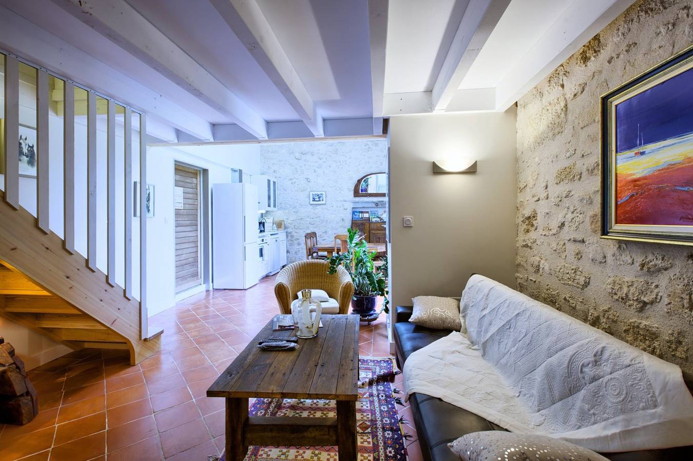 La Grange d'Oustaud avec piscine et vue sur la campagne et charme authentique in Vérac, Région de Libourne
