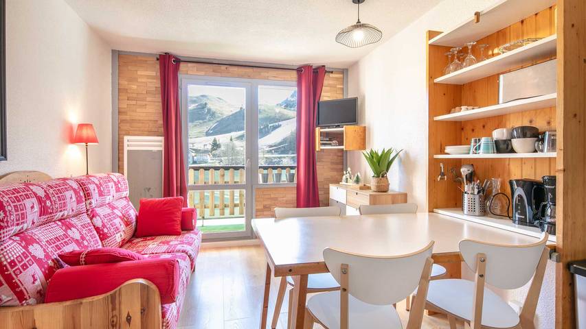 Studio pour 4 personnes, avec Balcon
