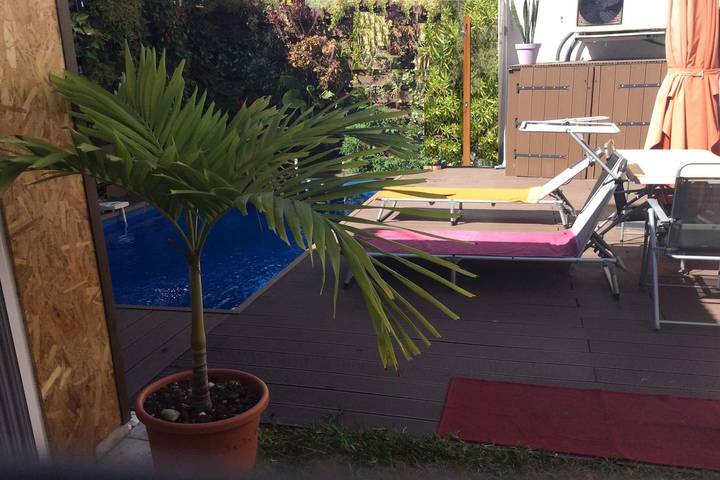 Studio for 2 people, with garden and pool as well as terrace - 1