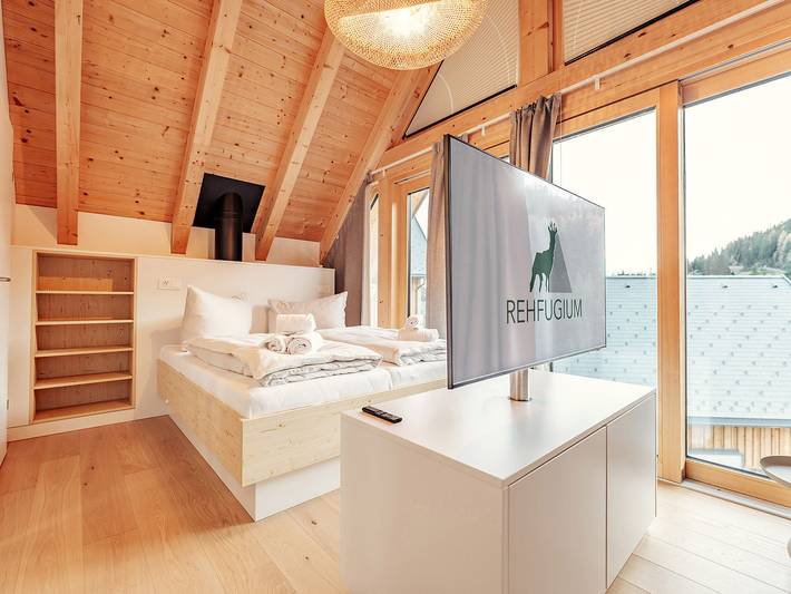 Gemütliche 80 m² große Ferienwohnung in der Nähe der Skilifte mit Sauna und Terrasse im Lachtal in Rottenmanner und Wölzer Tauern, Oberwölz