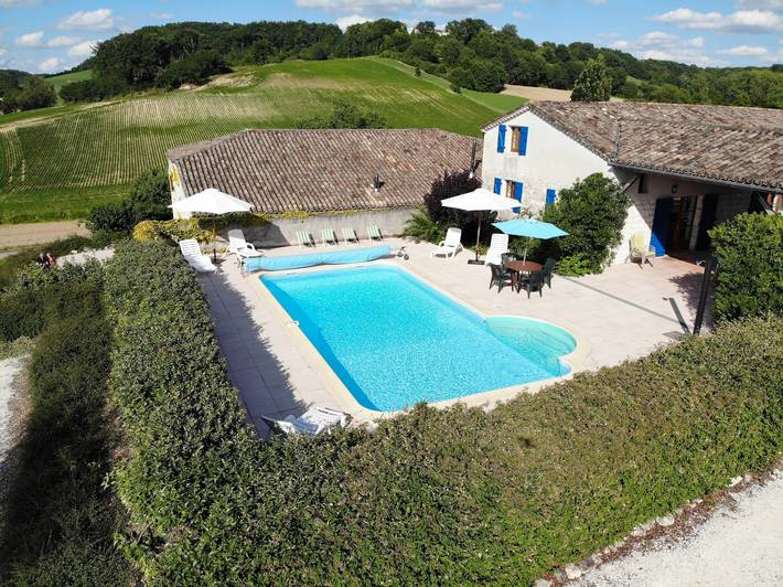 Gîte pour 17 personnes, avec piscine