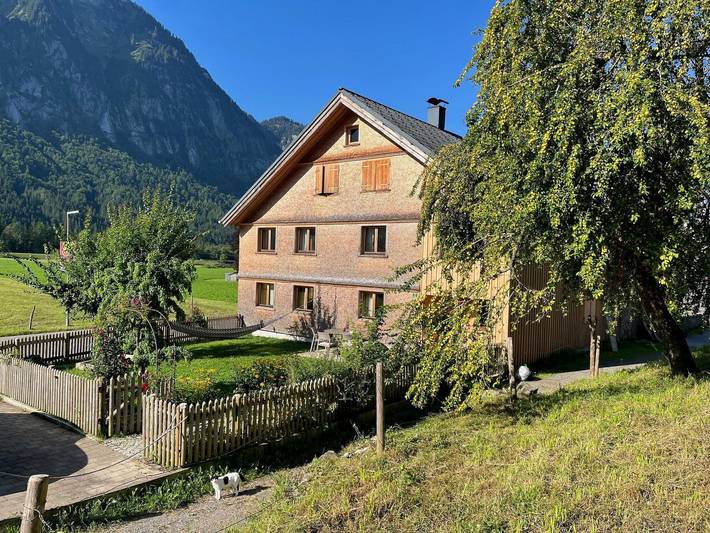 Ferienwohnung für 5 Personen, mit Garten, kinderfreundlich in Schnepfau