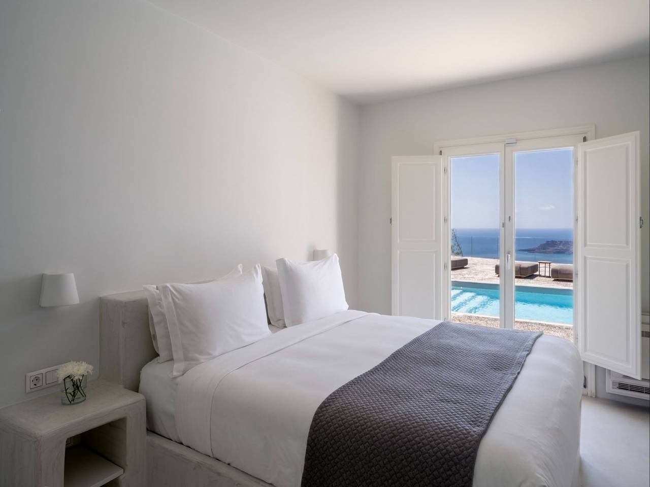 Villa für 10 Personen mit Balkon in Megalochori, Santorin