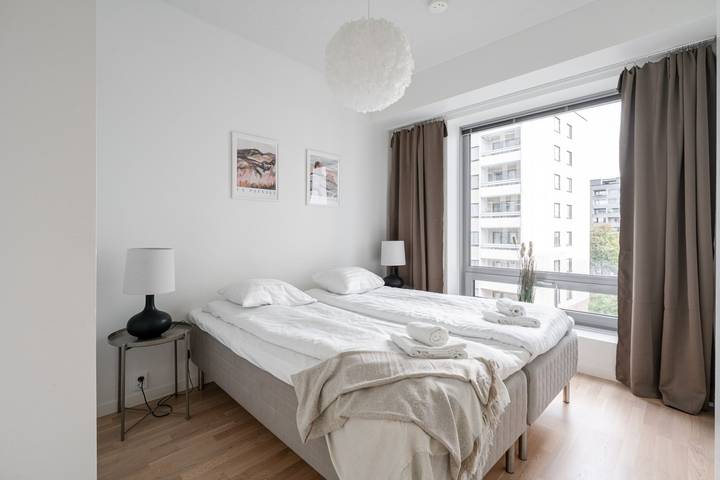 Ganze Wohnung, Stylish New 1Br Home with Sauna | Next to Railway Station in Pirkanmaa