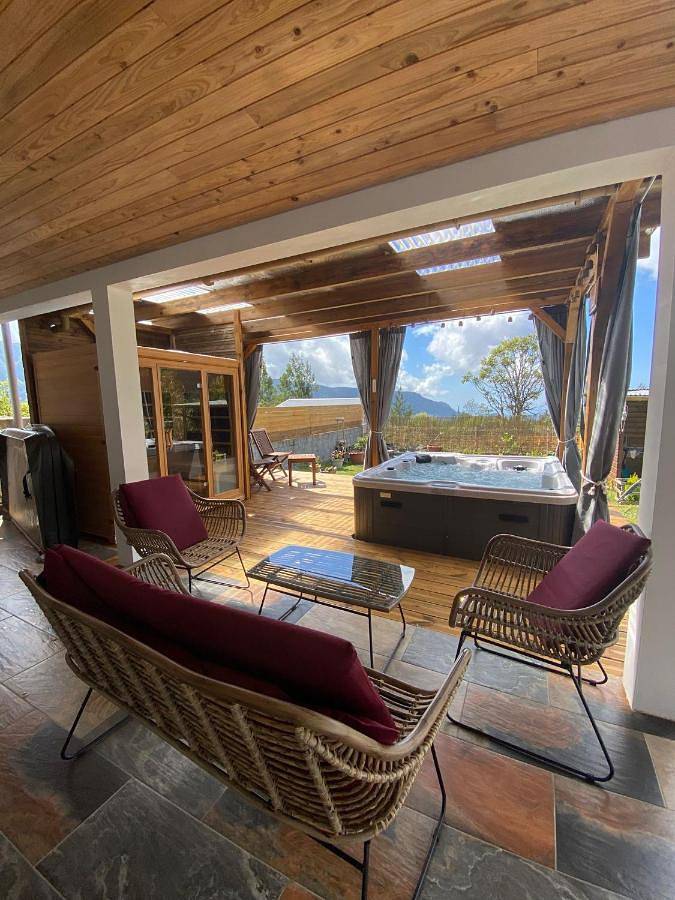 Maison de vacances pour 6 personnes, avec jardin ainsi que vue et sauna